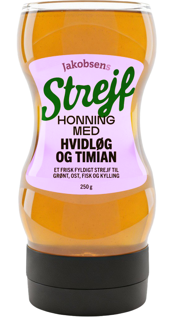 Strejf Honning med hvidløg og timian